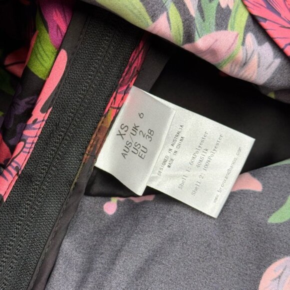 🆕 BRONX & BANCO 🧿 NWOT Bedouin Pink Lily Mini Dress, Tassel Tie, Sz XS US 2 - Picture 16 of 16